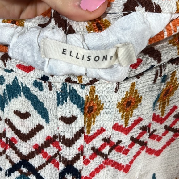 Ellison High Waist Flowy Aztec Shorts- Size M - Picture 4 of 5